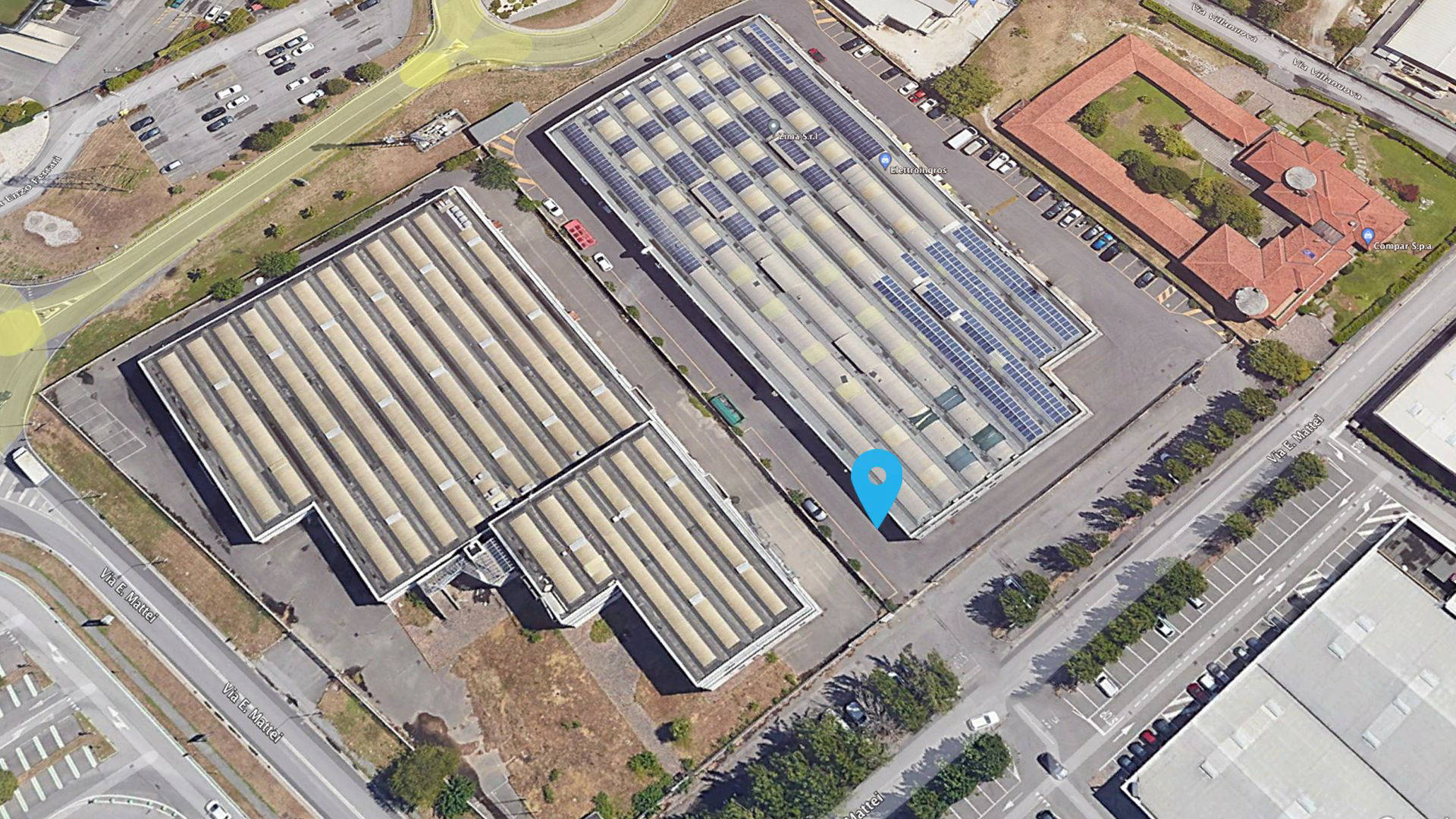 Immagine satellitare sede ITS srl, sede di Roncadelle (BS)